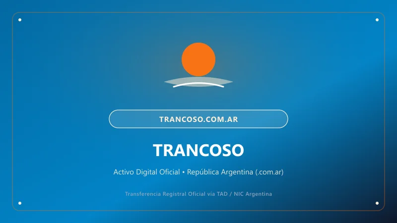 Composición visual de Trancoso para el portal trancoso.com.ar